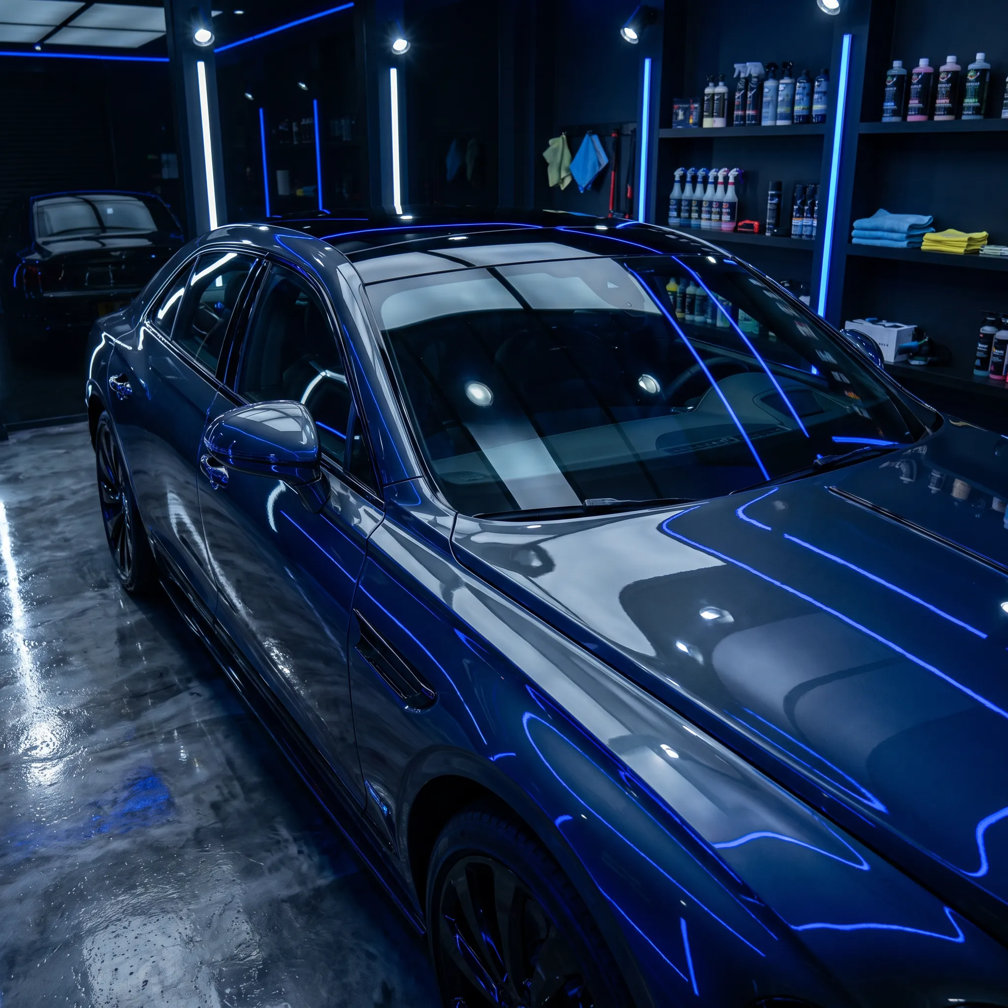 Xe hoàn thiện trong xưởng detailing